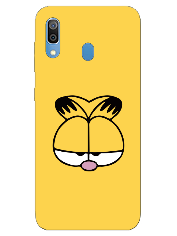 Samsung%20A20%20Garfield%20Sarı%20Telefon%20Kılıfı