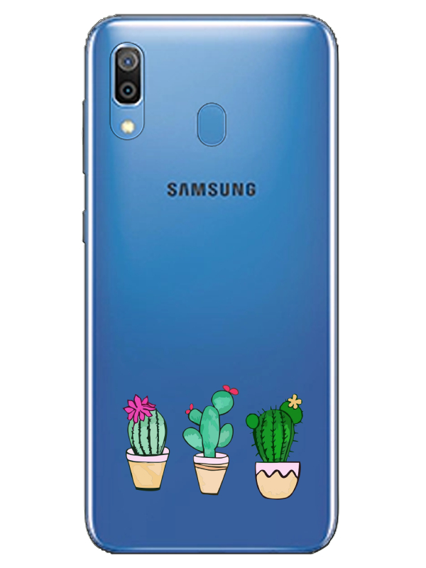 Samsung%20A20%20Kaktüs%20Şeffaf%20Telefon%20Kılıfı