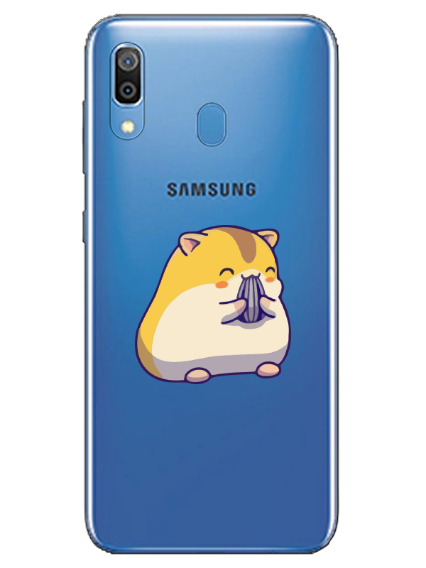 Samsung%20A20%20Sevimli%20Hamster%20Şeffaf%20Telefon%20Kılıfı