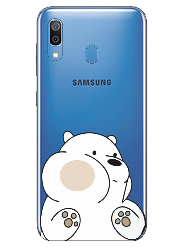 Samsung%20A20%20Panda%20Şeffaf%20Telefon%20Kılıfı