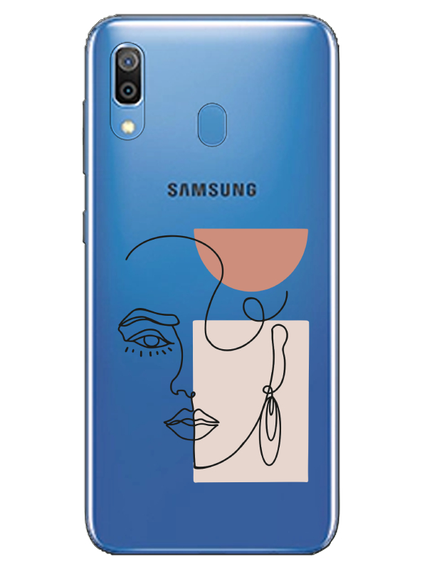 Samsung%20A20%20Women%20Art%20Şeffaf%20Telefon%20Kılıfı