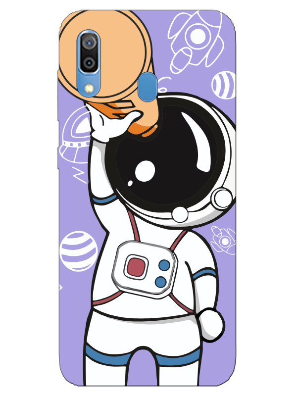 Samsung%20A20%20Astronot%20Lila%20Telefon%20Kılıfı