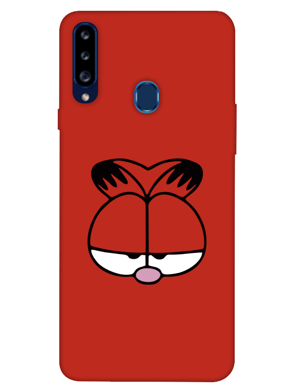 Samsung%20A20s%20Garfield%20Kırmızı%20Telefon%20Kılıfı