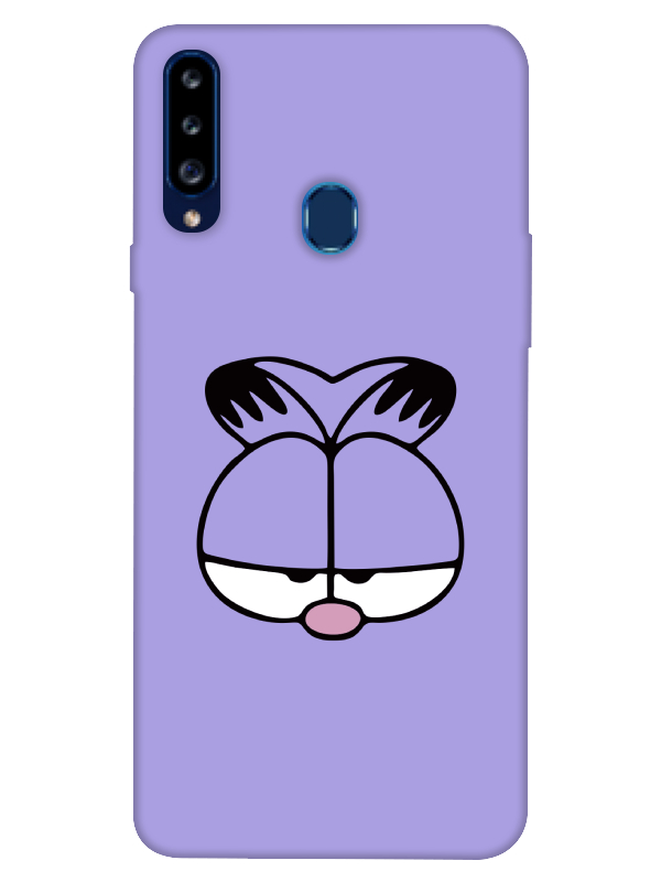 Samsung%20A20s%20Garfield%20Lila%20Telefon%20Kılıfı