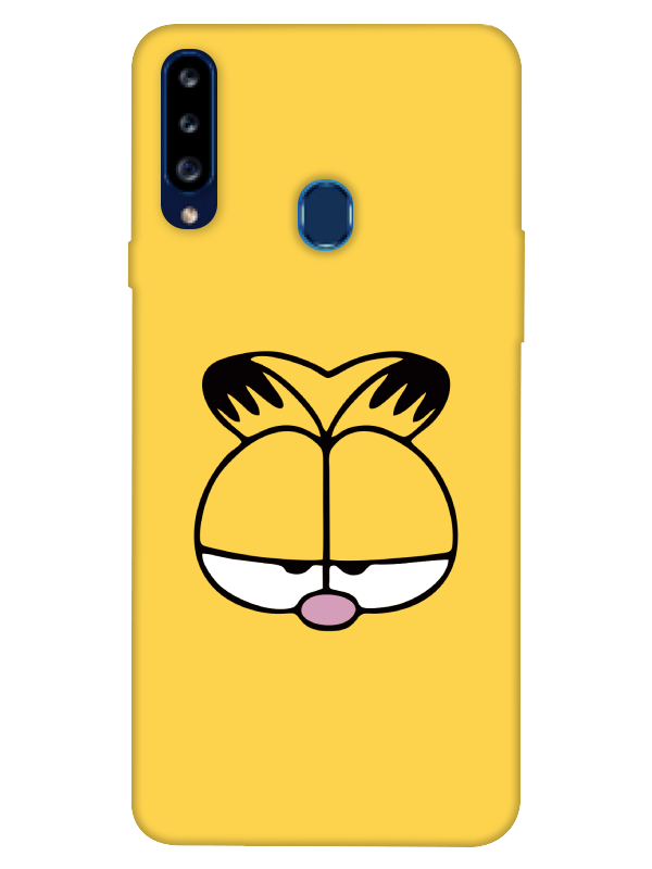 Samsung%20A20s%20Garfield%20Sarı%20Telefon%20Kılıfı