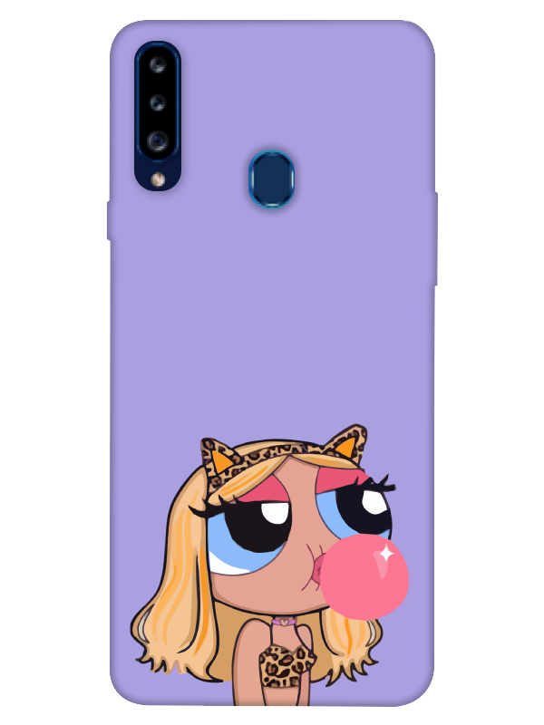 Samsung%20A20s%20Powerpuff%20Girls%20Lila%20Telefon%20Kılıfı