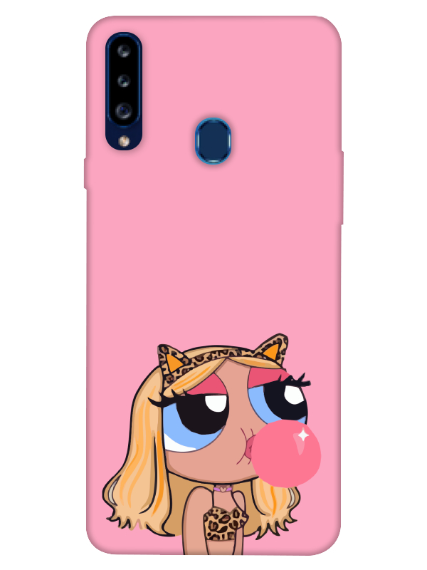 Samsung%20A20s%20Powerpuff%20Girls%20Pembe%20Telefon%20Kılıfı