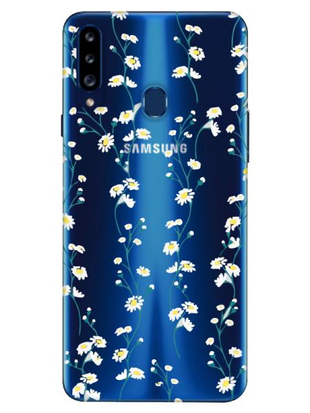 Samsung%20A20s%20Papatya%20Sarmaşığı%20Şeffaf%20Telefon%20Kılıfı