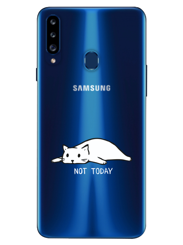 Samsung%20A20s%20Not%20Today%20Kedi%20Şeffaf%20Telefon%20Kılıfı