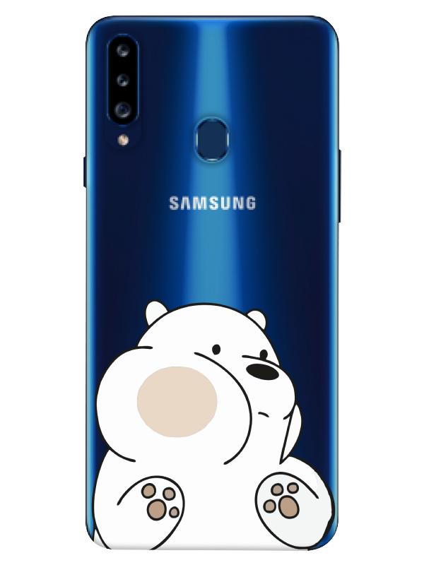 Samsung%20A20s%20Panda%20Şeffaf%20Telefon%20Kılıfı