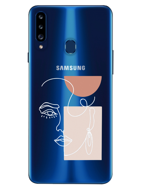 Samsung%20A20s%20Women%20Art%20Şeffaf%20Telefon%20Kılıfı