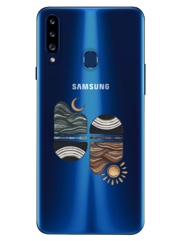 Samsung%20A20s%20Sunset%20Wave%20Şeffaf%20Telefon%20Kılıfı