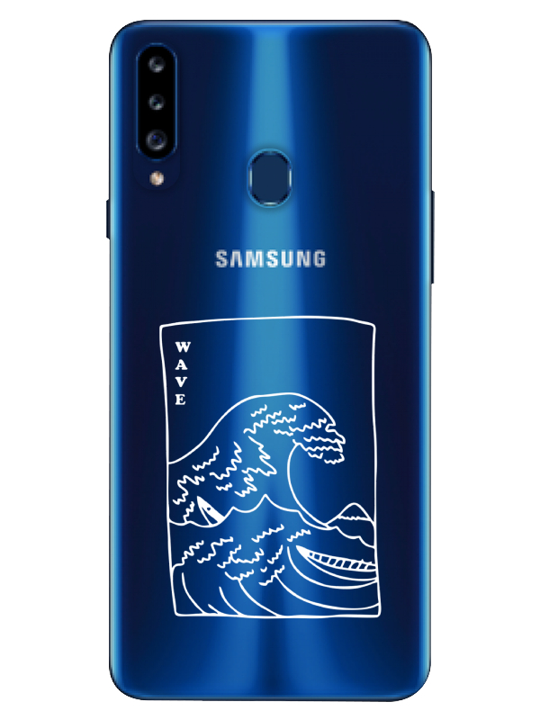 Samsung%20A20s%20Kanagawa%20Wave%20Şeffaf%20Telefon%20Kılıfı