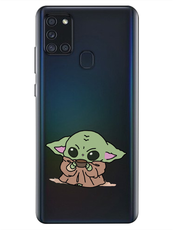 Samsung%20A21s%20Baby%20Yoda%20Şeffaf%20Telefon%20Kılıfı