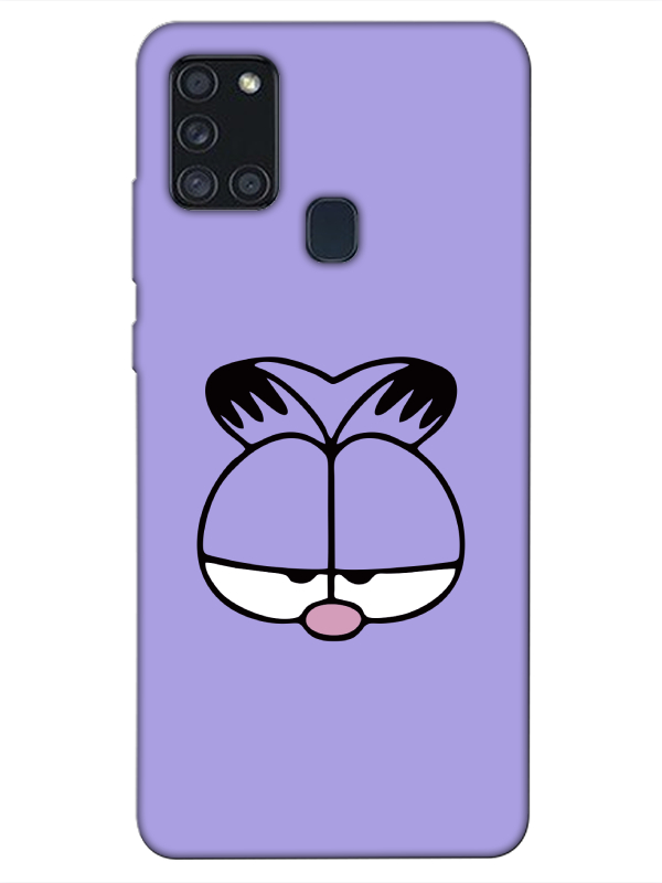 Samsung%20A21s%20Garfield%20Lila%20Telefon%20Kılıfı