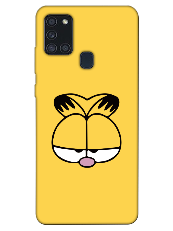 Samsung%20A21s%20Garfield%20Sarı%20Telefon%20Kılıfı