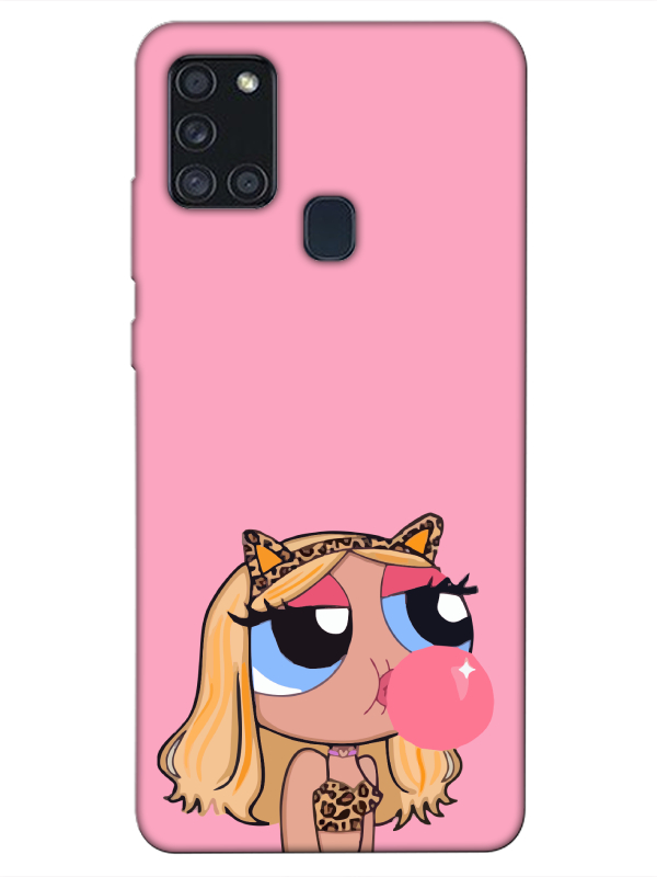 Samsung%20A21s%20Powerpuff%20Girls%20Pembe%20Telefon%20Kılıfı