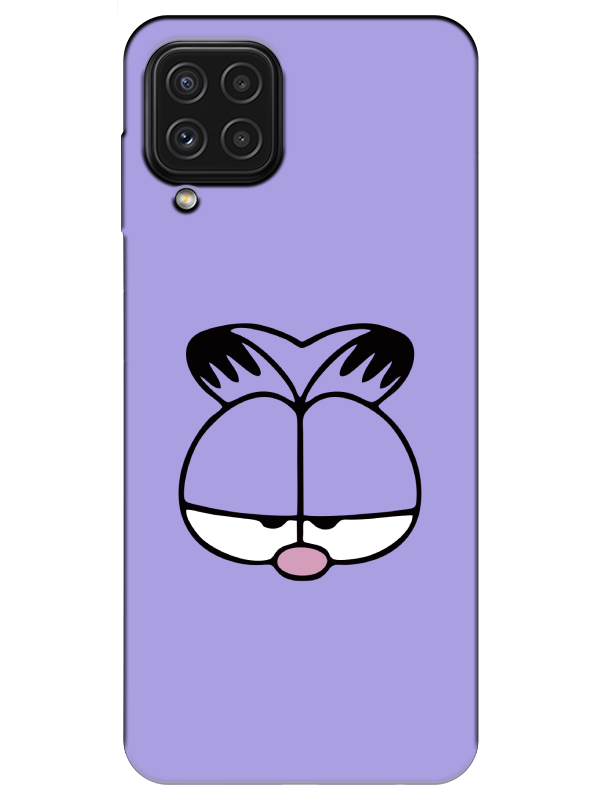 Samsung%20A22%20Garfield%20Lila%20Telefon%20Kılıfı