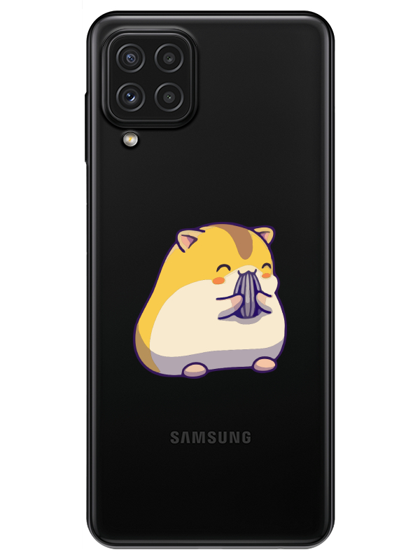 Samsung%20A22%20Sevimli%20Hamster%20Şeffaf%20Telefon%20Kılıfı