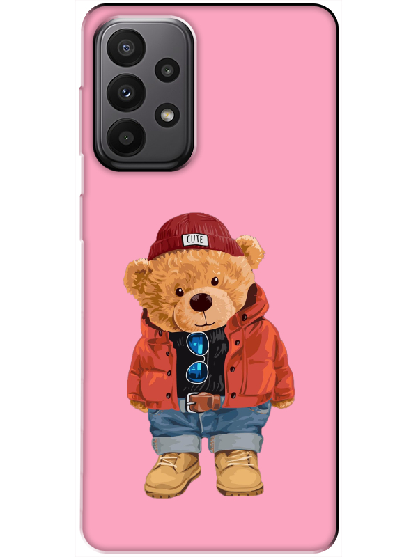 Samsung%20A23%20Teddy%20Bear%20Pembe%20Telefon%20Kılıfı