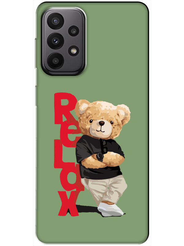 Samsung%20A23%20Teddy%20Bear%20Relax%20Yeşil%20Telefon%20Kılıfı