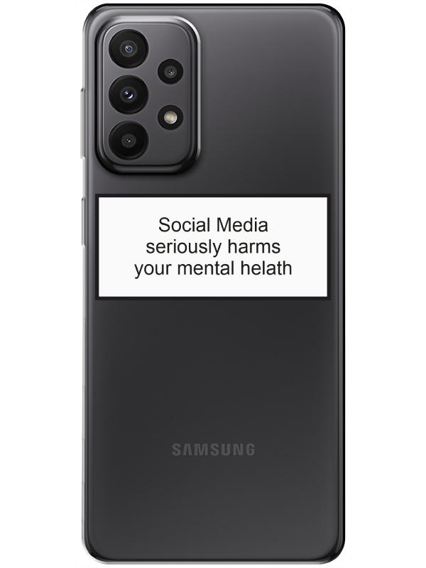 Samsung%20A23%20Social%20Media%20Şeffaf%20Telefon%20Kılıfı