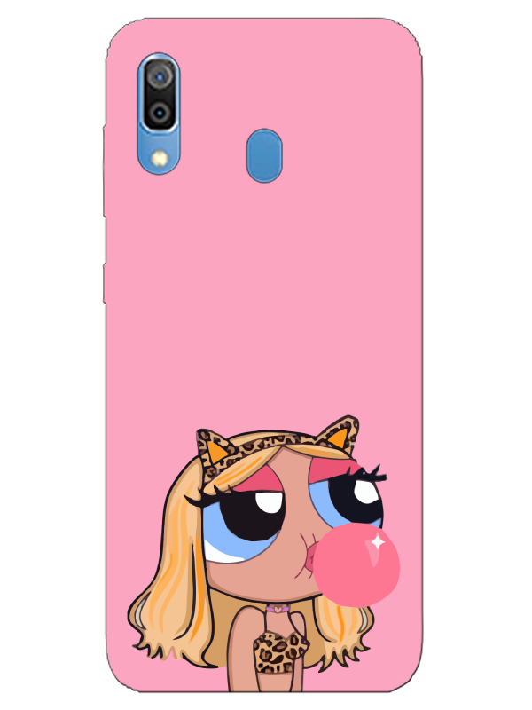 Samsung%20A30%20Powerpuff%20Girls%20Pembe%20Telefon%20Kılıfı