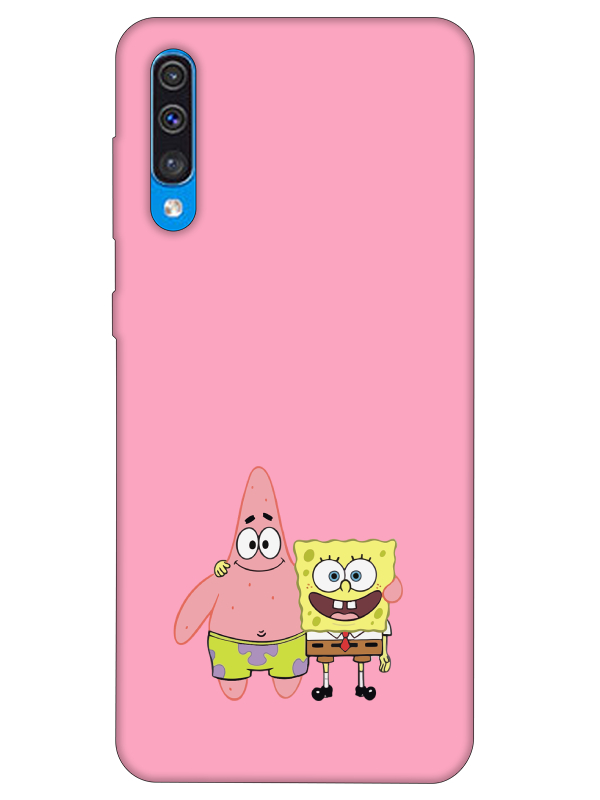 Samsung%20A30s%20Sünger%20Bob%20Ve%20Patrickstar%20Pembe%20Telefon%20Kılıfı