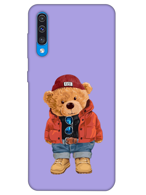 Samsung%20A30s%20Teddy%20Bear%20Lila%20Telefon%20Kılıfı