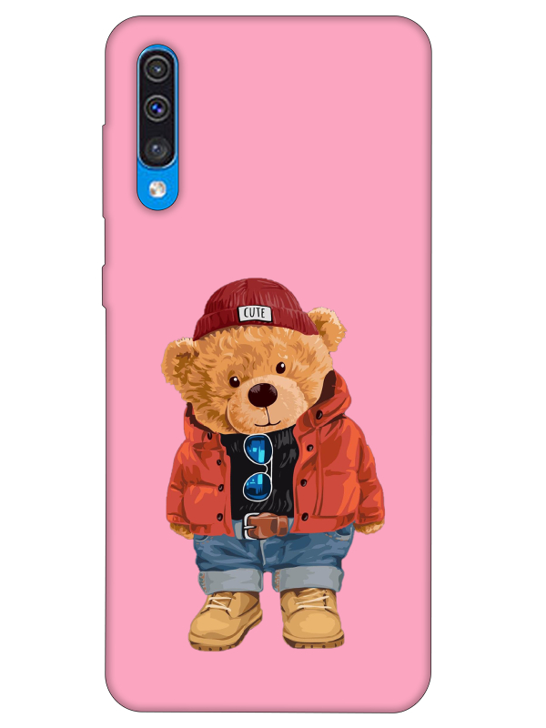 Samsung%20A30s%20Teddy%20Bear%20Pembe%20Telefon%20Kılıfı