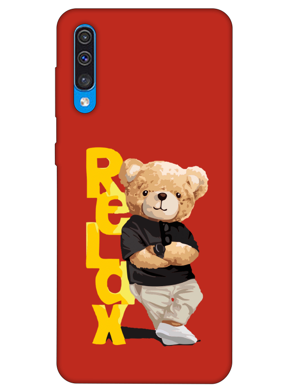 Samsung%20A30s%20Teddy%20Bear%20Relax%20Kırmızı%20Telefon%20Kılıfı