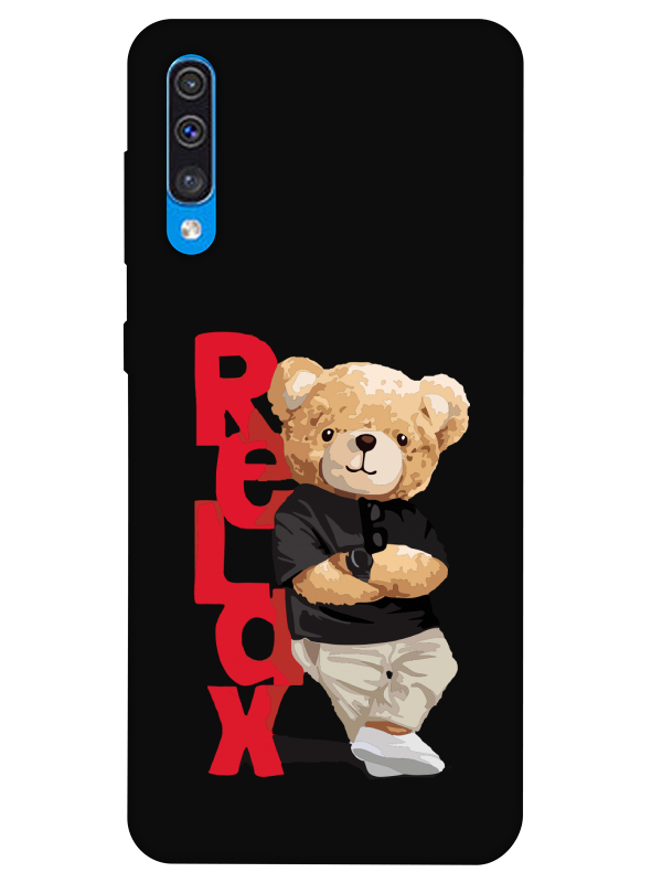 Samsung%20A30s%20Teddy%20Bear%20Relax%20Siyah%20Telefon%20Kılıfı