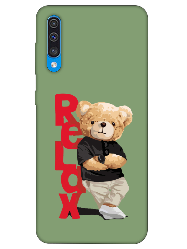 Samsung%20A30s%20Teddy%20Bear%20Relax%20Yeşil%20Telefon%20Kılıfı