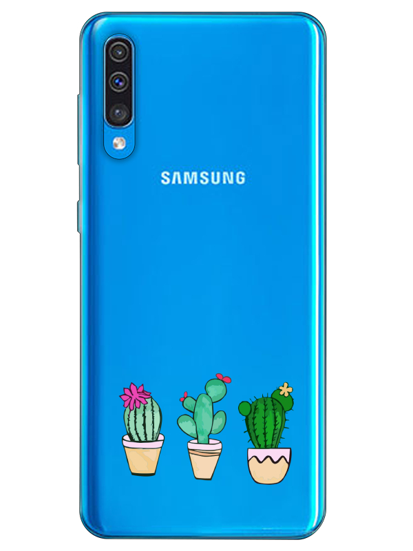 Samsung%20A30s%20Kaktüs%20Şeffaf%20Telefon%20Kılıfı