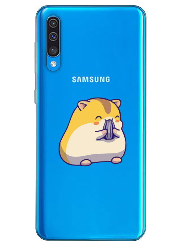 Samsung%20A30s%20Sevimli%20Hamster%20Şeffaf%20Telefon%20Kılıfı