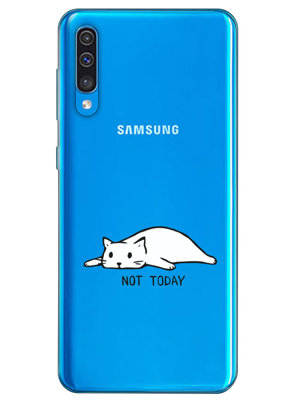 Samsung%20A30s%20Not%20Today%20Kedi%20Şeffaf%20Telefon%20Kılıfı