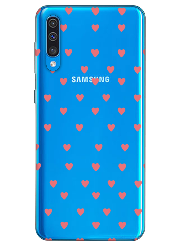 Samsung%20A30s%20Minik%20Kalpler%20Şeffaf%20Telefon%20Kılıfı