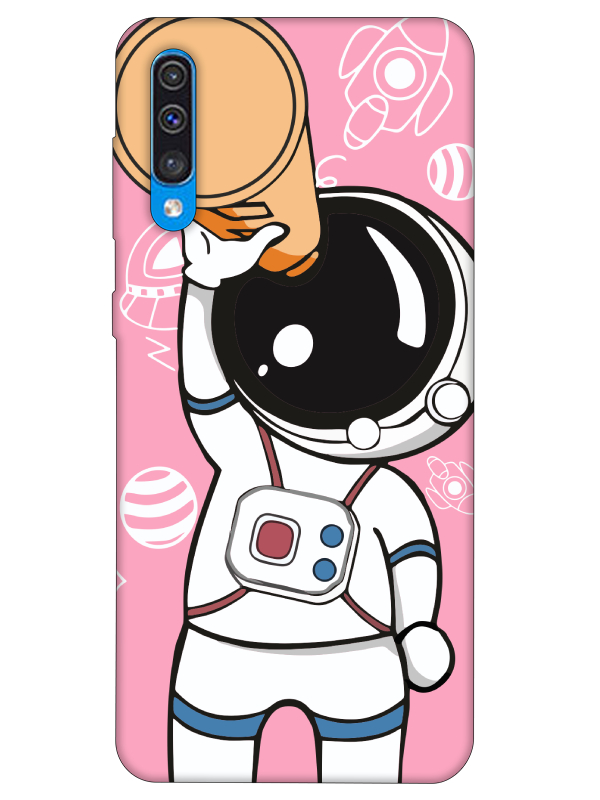 Samsung%20A30s%20Astronot%20Pembe%20Telefon%20Kılıfı