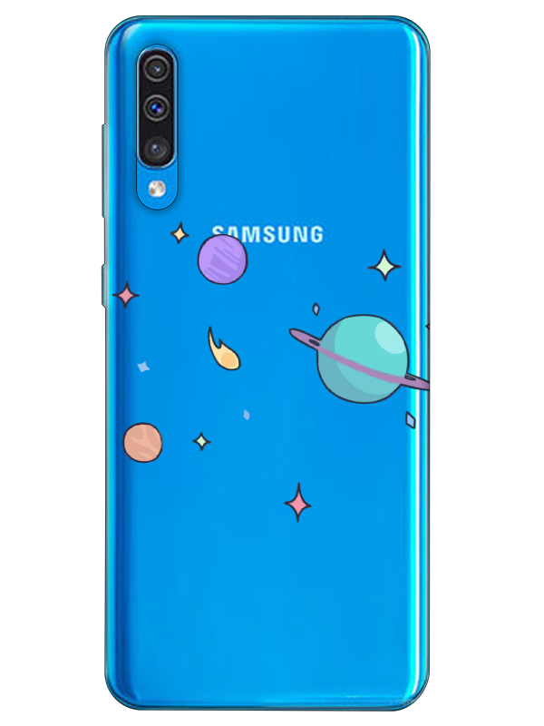 Samsung%20A30s%20Gezegen%20Tasarım%20Şeffaf%20Telefon%20Kılıfı