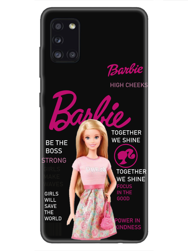 Samsung%20A31%20Barbie%20Siyah%20Telefon%20Kılıfı