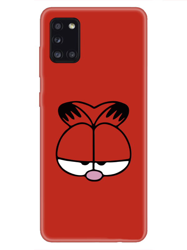 Samsung%20A31%20Garfield%20Kırmızı%20Telefon%20Kılıfı