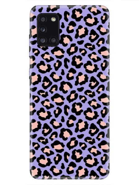 Samsung%20A31%20Leopar%20Desenli%20Lila%20Telefon%20Kılıfı