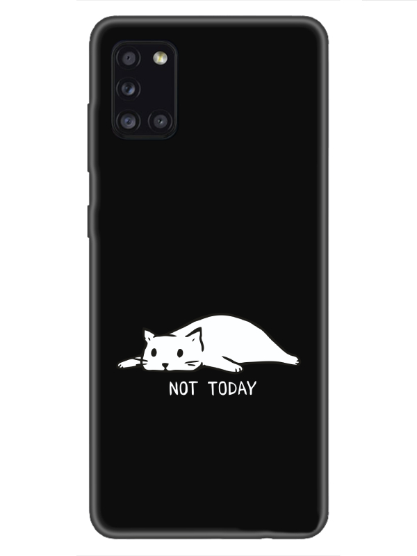 Samsung%20A31%20Not%20Today%20Kedi%20Siyah%20Telefon%20Kılıfı