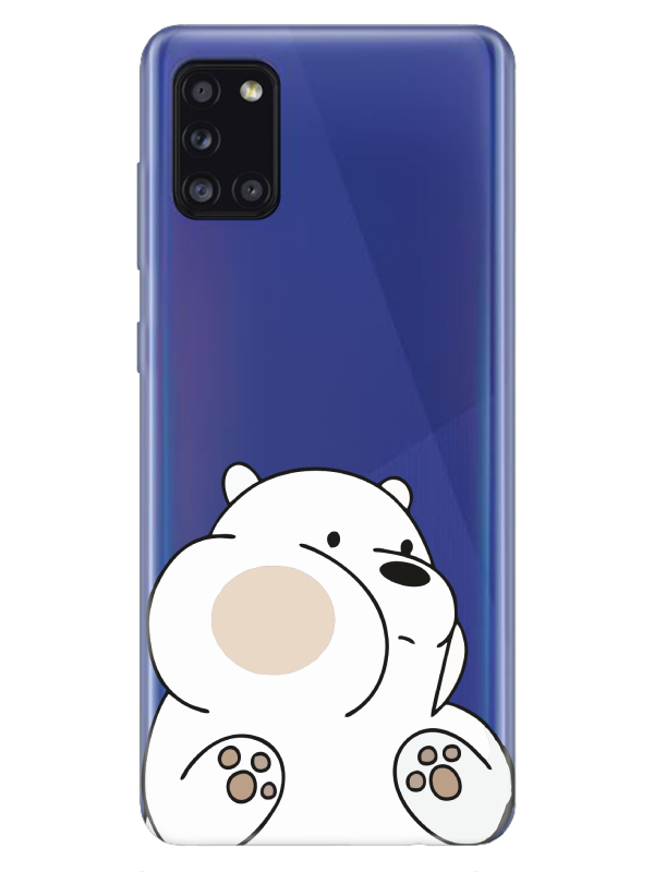 Samsung%20A31%20Panda%20Şeffaf%20Telefon%20Kılıfı