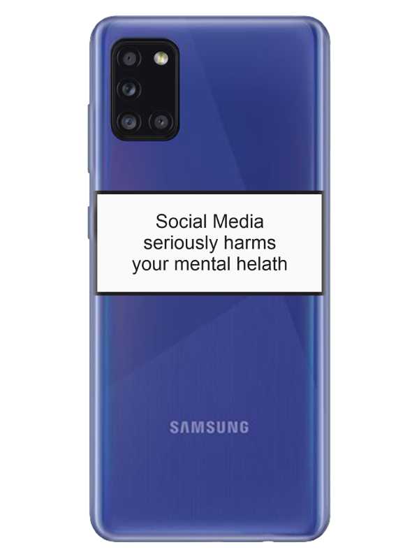 Samsung%20A31%20Social%20Media%20Şeffaf%20Telefon%20Kılıfı