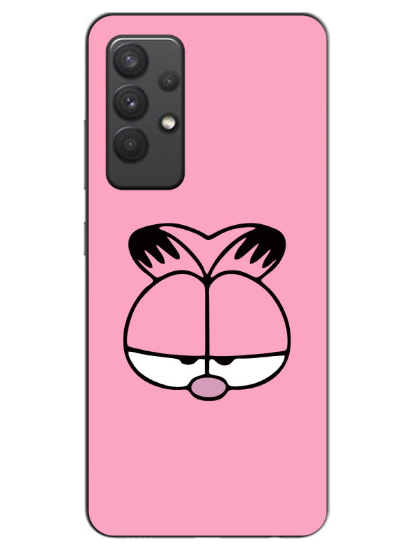 Samsung%20A32%20Garfield%20Pembe%20Telefon%20Kılıfı