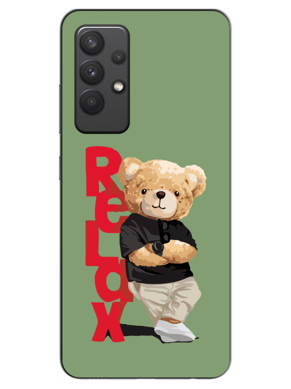 Samsung%20A32%20Teddy%20Bear%20Relax%20Yeşil%20Telefon%20Kılıfı