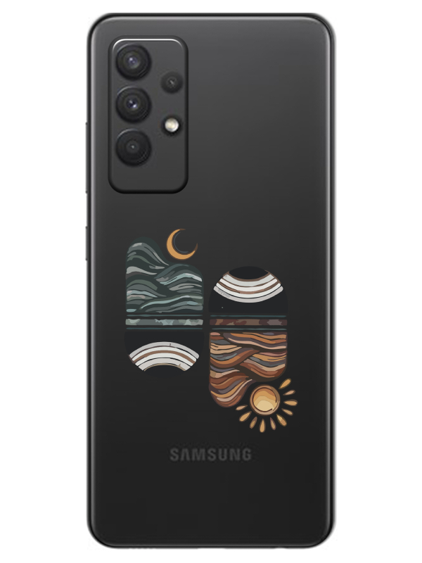 Samsung%20A32%20Sunset%20Wave%20Şeffaf%20Telefon%20Kılıfı