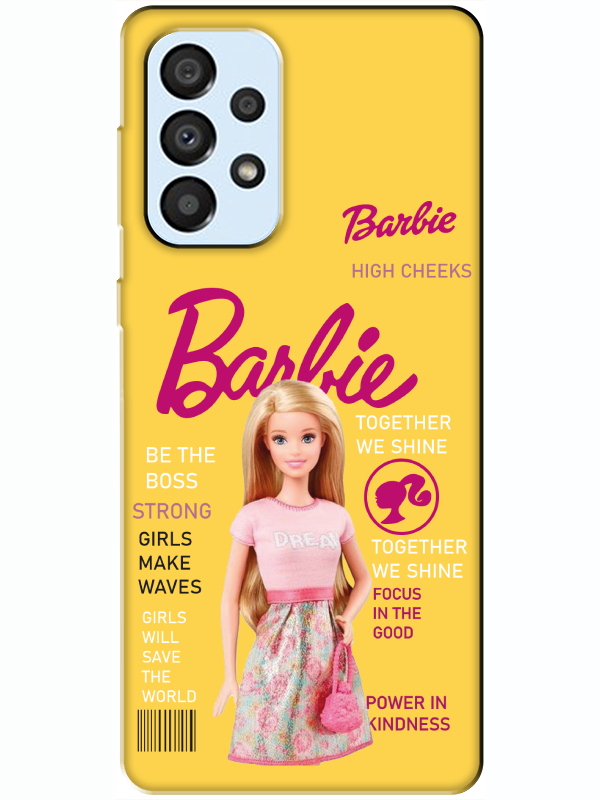 Samsung%20A33%20Barbie%20Sarı%20Telefon%20Kılıfı