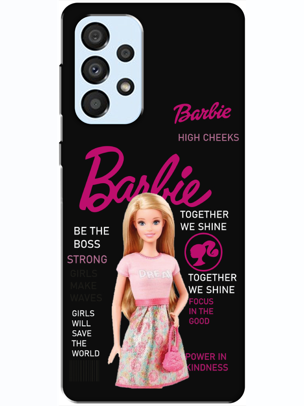 Samsung%20A33%20Barbie%20Siyah%20Telefon%20Kılıfı